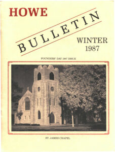 Howe Bulletin Winter 1987