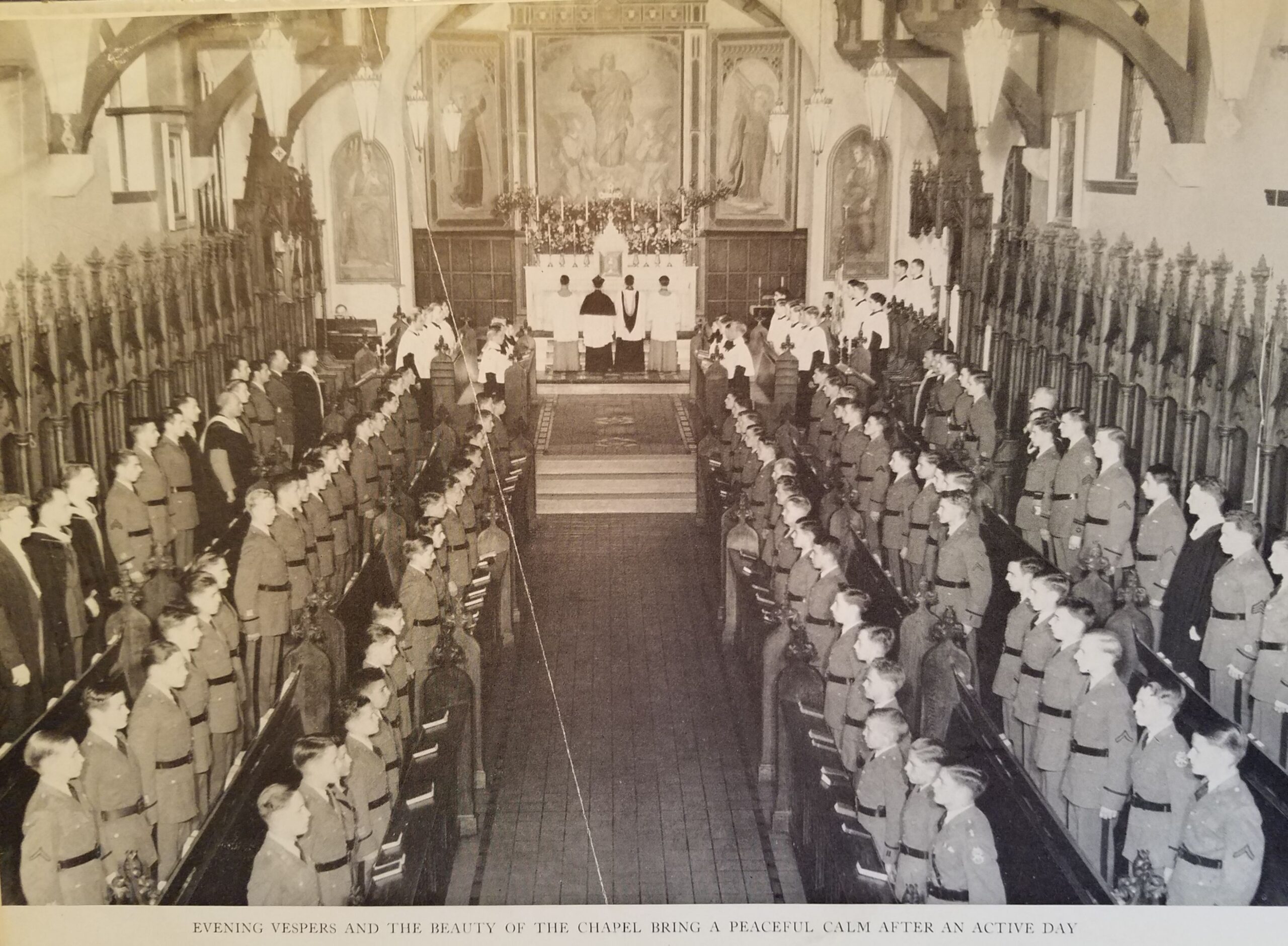 cadets attend chapel