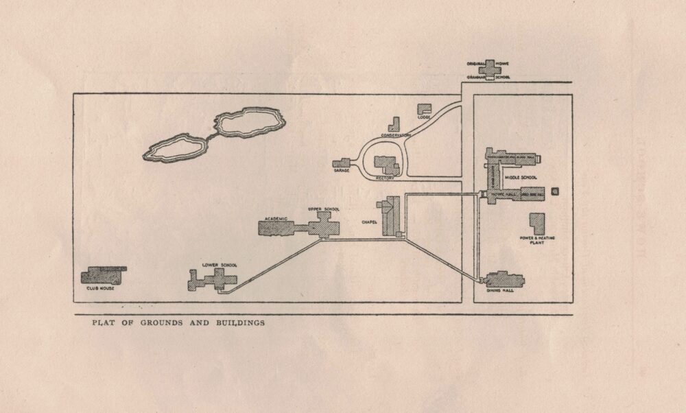 plat of the Howe Military School campus