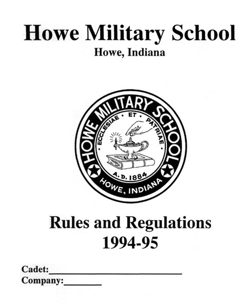  Howe Rules and Regulations 1994-1995